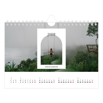 A5 Landskab Fotokalender — Den åbne bue