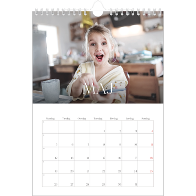 Fotokalender A4 (20 x 30 cm) — Tolv store måneder [kalender forside]