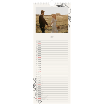 Køkkenkalender  — Blek & blomst [Maj]