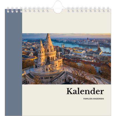 Årskalender kvadratisk — Verdens seværdigheder [kalender forside]