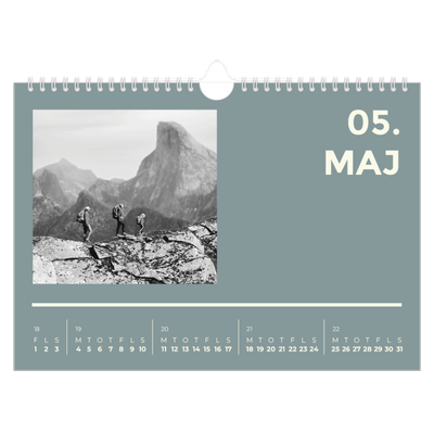 Fotokalender A4 — Moderne og dristig [kalender forside]