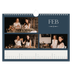 Fotokalender A4 — Skifer & seriffer [Februar]