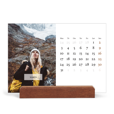 Staffeli kalender - liggende  — Klassisk kalender [Marts]