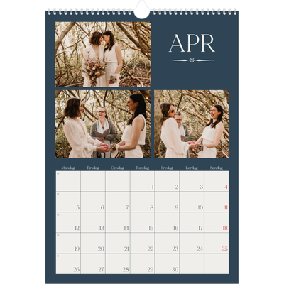 Årskalender A3 — Skifer & seriffer [April]