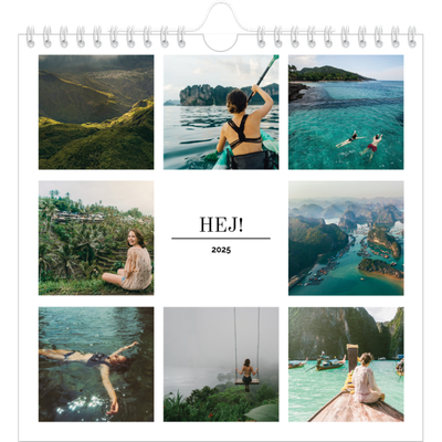 Årskalender kvadratisk — Billedgrid [kalender forside]