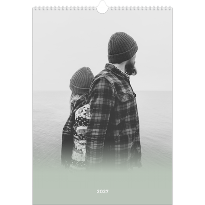 Årskalender A3 — Grønn gradering [kalender forside]
