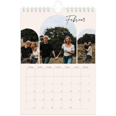 A5 Foto Kalender — Buet billederamme [Februar]