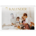 Fotokalender A4 dobbelt (30 x 40 cm) — Guld stor skrift [kalender forside]