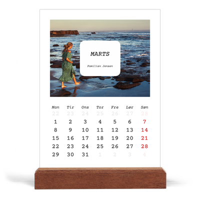 Staffeli kalender - stående  — Den fulle historie [Marts]