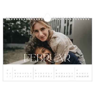 Fotokalender A4 — Store billeder [Februar]