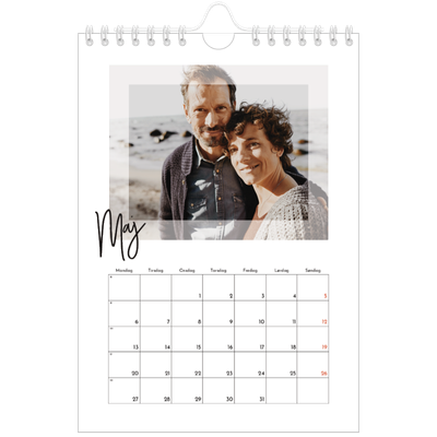 A5 Foto Kalender — Transperant ramme [kalender forside]