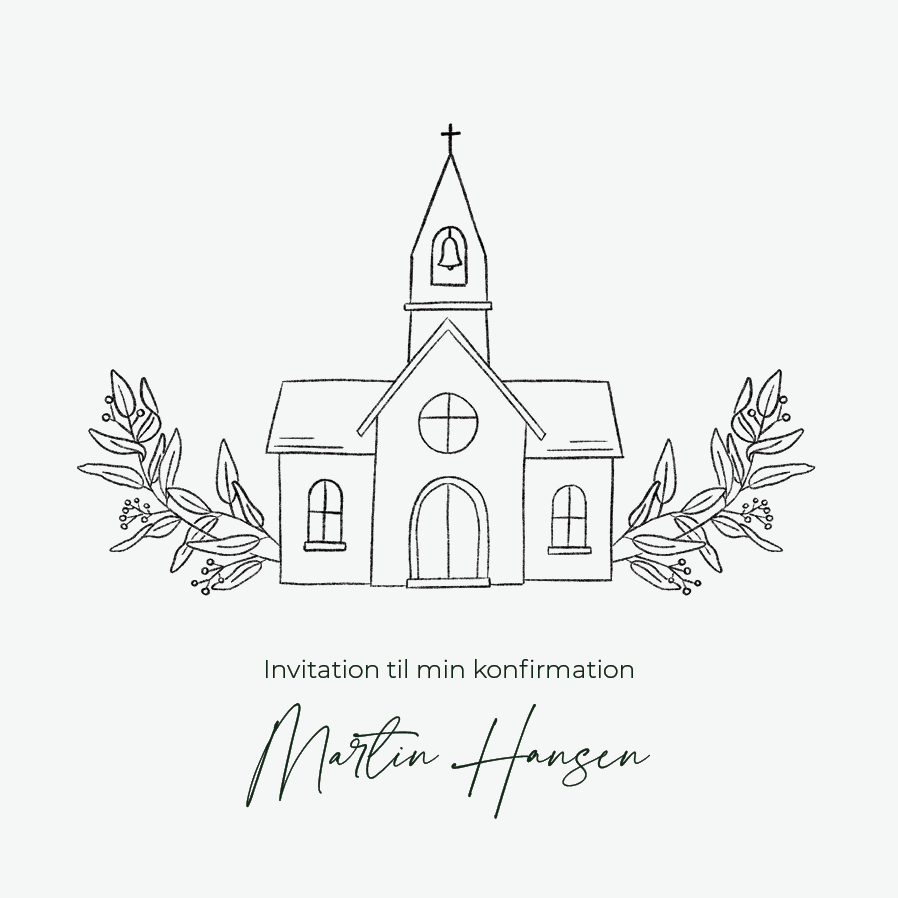 Invitationer — Kirkelig streg