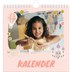 Årskalender kvadratisk — Regnbue enhjørning [kalender forside]
