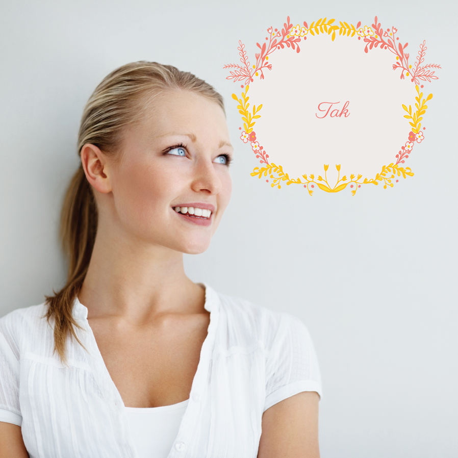 Takkekort — Blomster