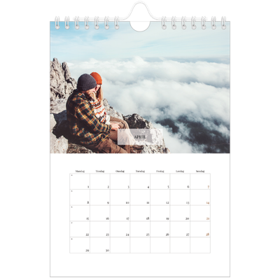 A5 Foto Kalender — Klassisk kalender [April]