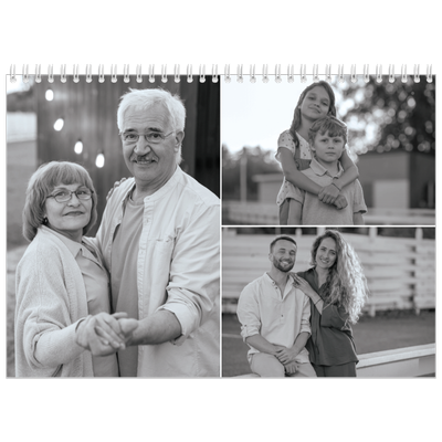Fotokalender A4 dobbelt (30 x 40 cm) — Billeder i fokus [kalender forside]