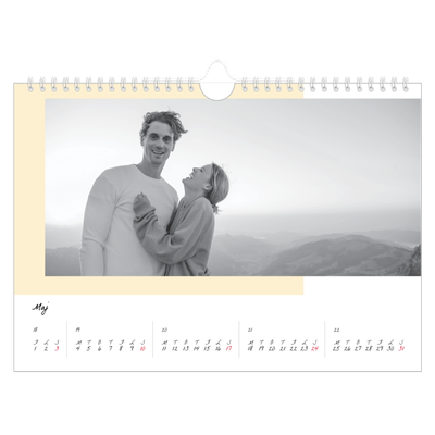 Fotokalender A4 — Farverige rammer [kalender forside]