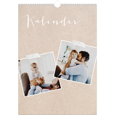 Årskalender A3 — Scrapbogs kalender [kalender forside]