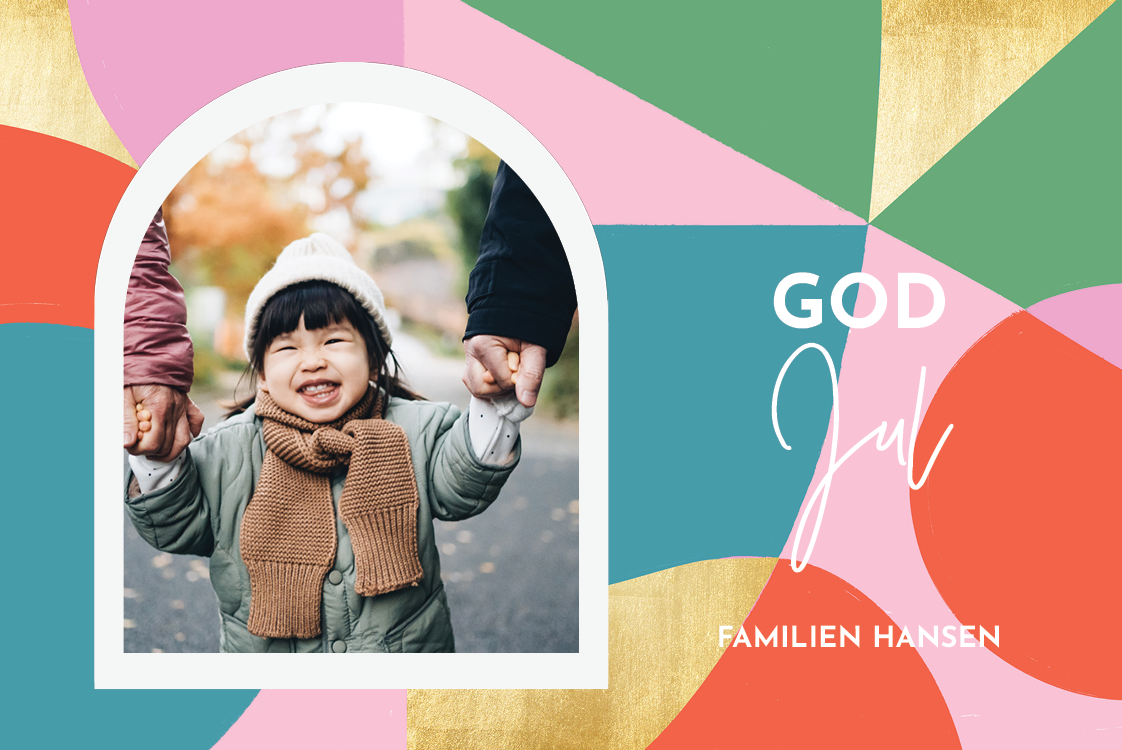 Kort — Farverig jul