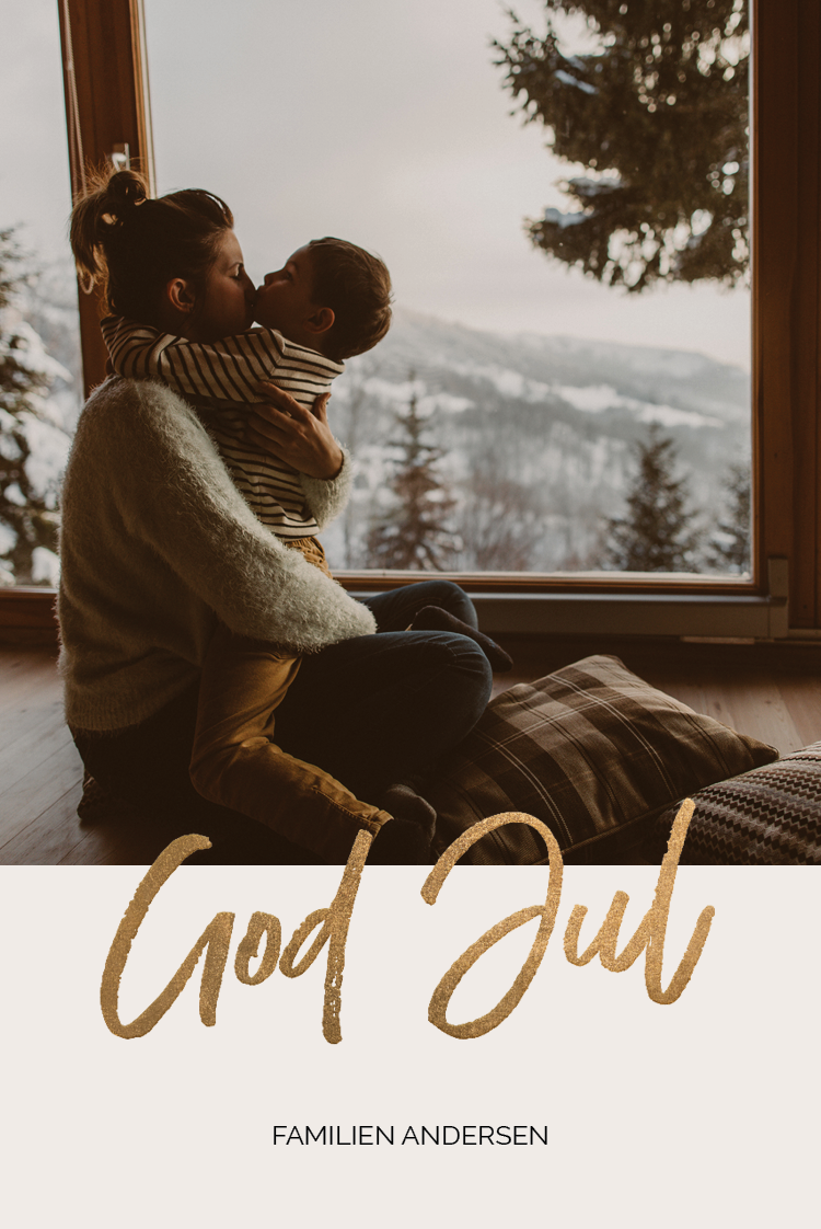 Kort — Guldskrift nytår