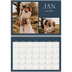 Fotokalender A4 dobbelt (30 x 40 cm) — Skifer & seriffer [Januar]