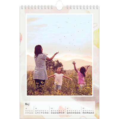 Fotokalender A4 (20 x 30 cm) — Akvarelspot [kalender forside]