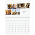 Fotokalender A4 dobbelt (30 x 40 cm) — Byferie (hvid) [Marts]
