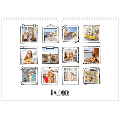 A3 Foto Kalender — Albums øjeblik [kalender forside]
