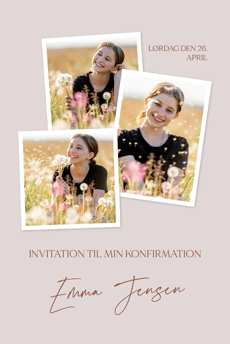 Invitationer — Billedecollage