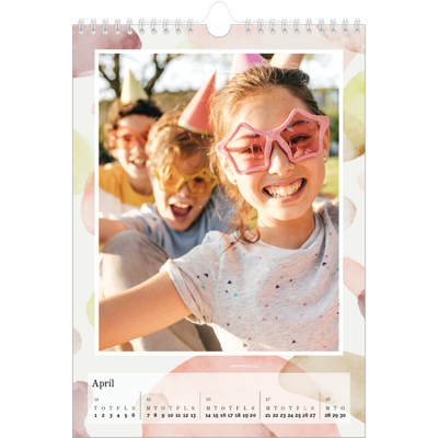 Fotokalender A4 (20 x 30 cm) — Akvarelspot [April]
