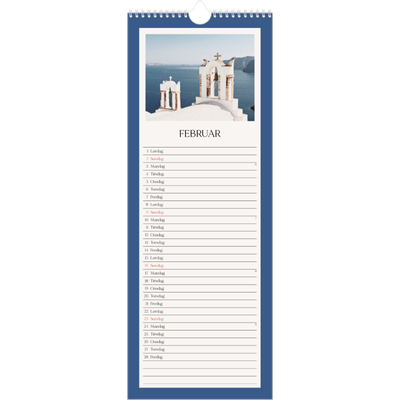 Køkkenkalender  — Klassiske farver [Februar]