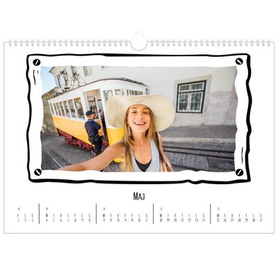 A3 Foto Kalender — Albums øjeblik [kalender forside]