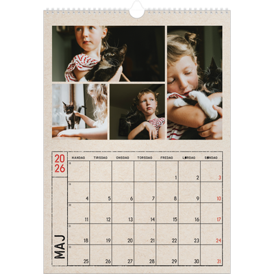 Årskalender A3 — Stempeleffekt [kalender forside]