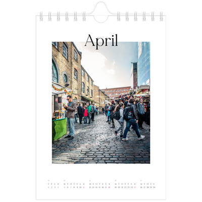 A5 Foto Kalender — Min rejseskildring [April]