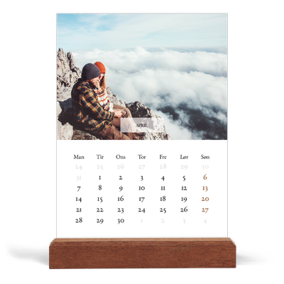 Staffeli kalender - stående  — Klassisk kalender [April]