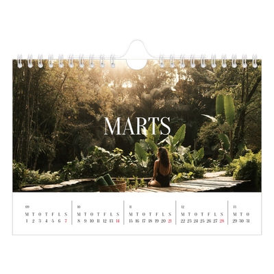A5 Foto Kalender — Endeløs flugt [Marts]