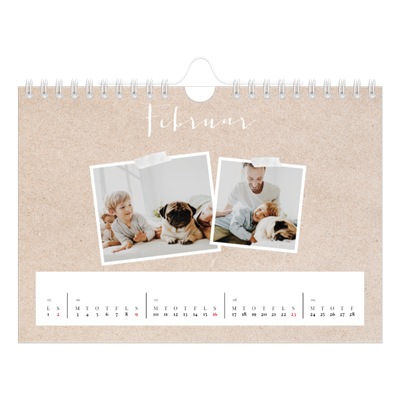 A5 Foto Kalender — Scrapbogs kalender [Februar]