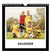 Årskalender kvadratisk — Sort baggrund [kalender forside]