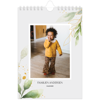 A5 Foto Kalender — Naturlig akvarel [kalender forside]