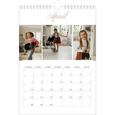 Fotokalender A4 (20 x 30 cm) — Fotolister [April]