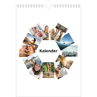Fotokalender A4 (20 x 30 cm) — Billedgitter [kalender forside]