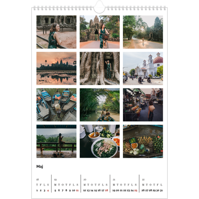 Årskalender A3 — Billedgrid [kalender forside]