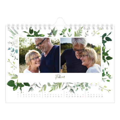 A5 Foto Kalender — Klassiske blomster [Februar]