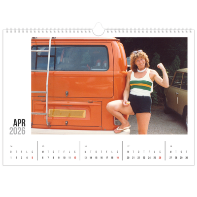 A3 Foto Kalender — Forkortet tekst [April]