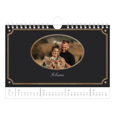 A5 Foto Kalender — Vintage klassisk [Februar]