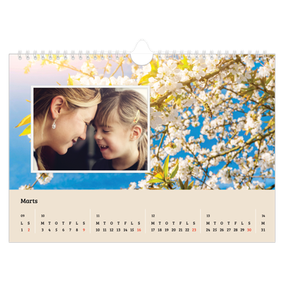 Fotokalender A4 — Fire årstider [Marts]