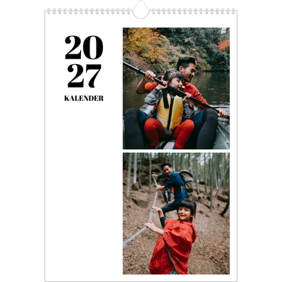 Årskalender A3 — Serif og øjeblikke [kalender forside]