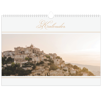 A3 Foto Kalender — Elegant guld [kalender forside]