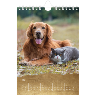 A5 Foto Kalender — Classic Gold [kalender forside]