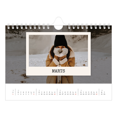 A5 Foto Kalender — Portrætudgaven [Marts]